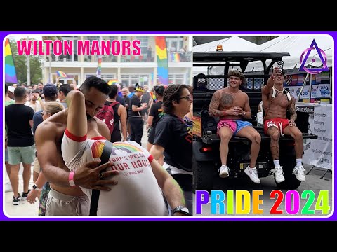 PRIDE 2024 🏳️‍🌈 Wilton Manors 🏳️‍⚧️ Florida USA 🌈 The gayest city in the United States
