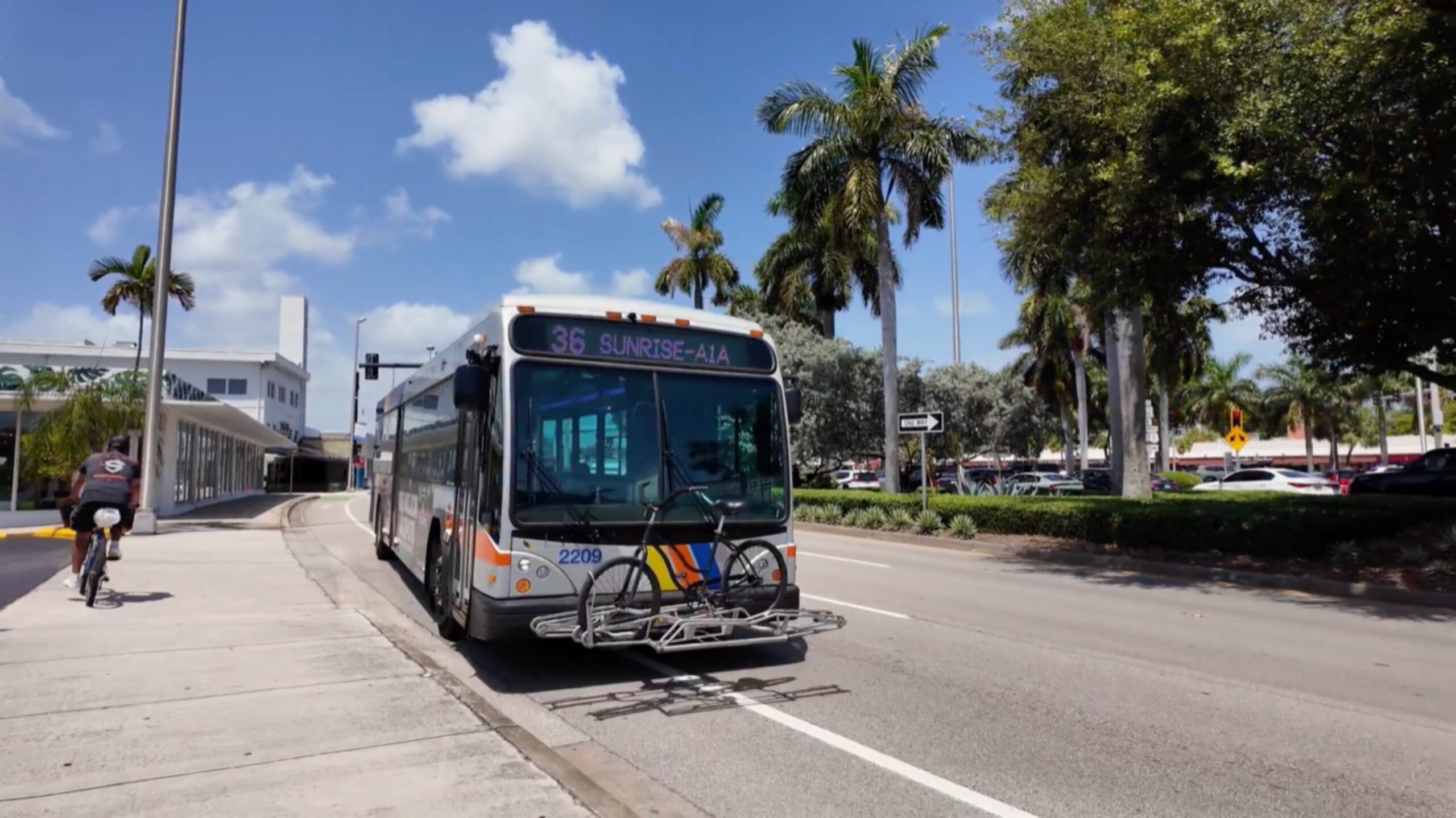 Bus 36 de Broward County Transit con destino Sunrise A1A en Fort Lauderdale