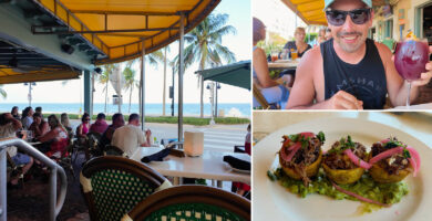 Casablanca Cafe en Fort Lauderdale Beach: terraza, sangría y tostones frente al mar