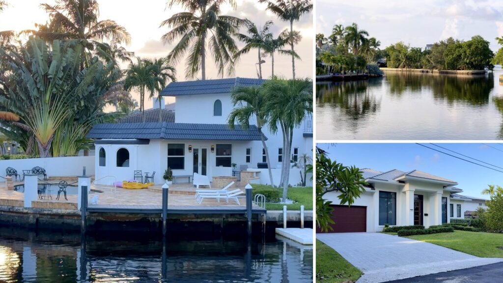 Casas con canal en Wilton Manors: cómo es vivir frente al agua