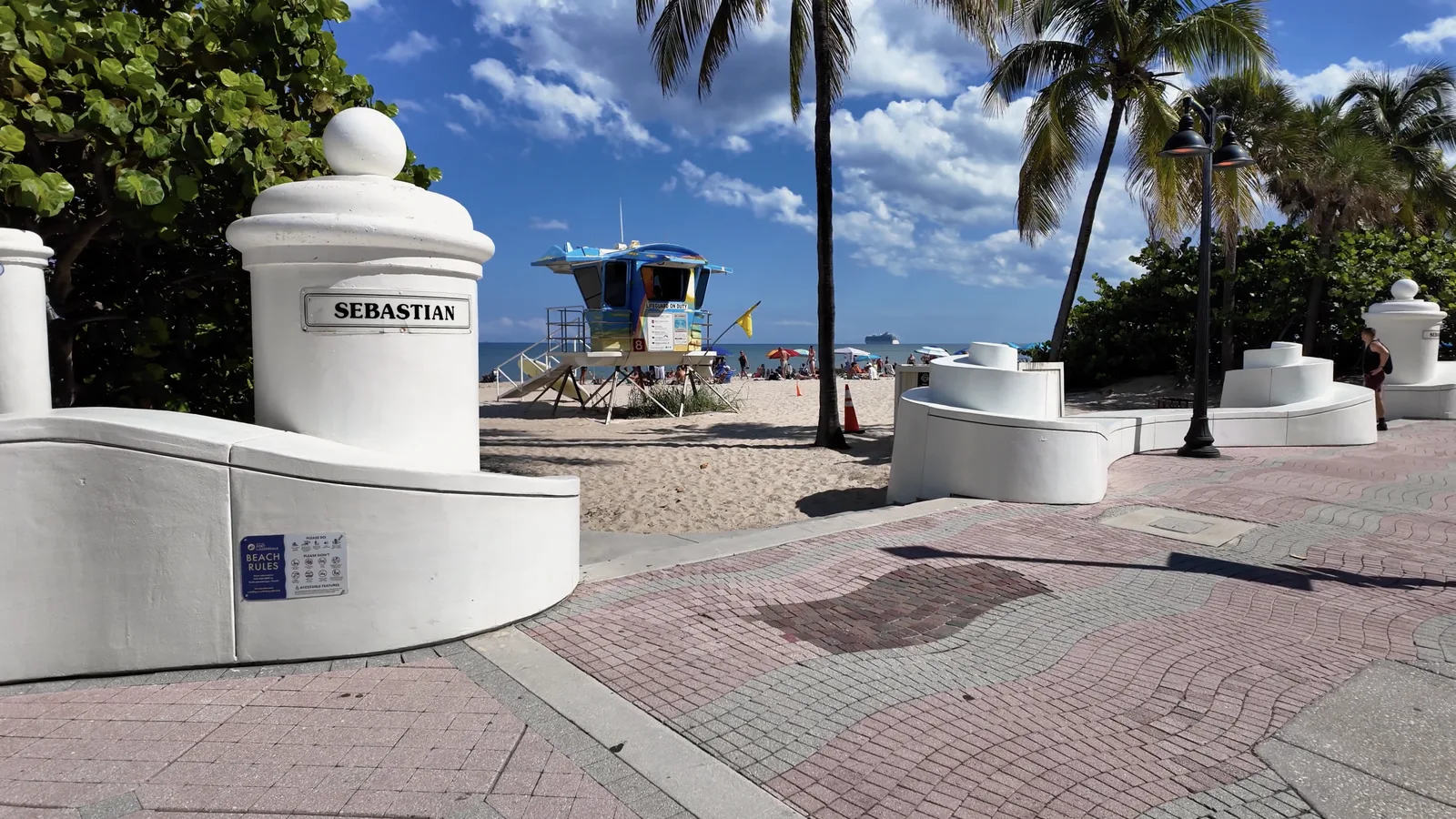Sebastian Street Beach, hoteles y paseo de Fort Lauderdale — captura 2 del recorrido de Ricardo