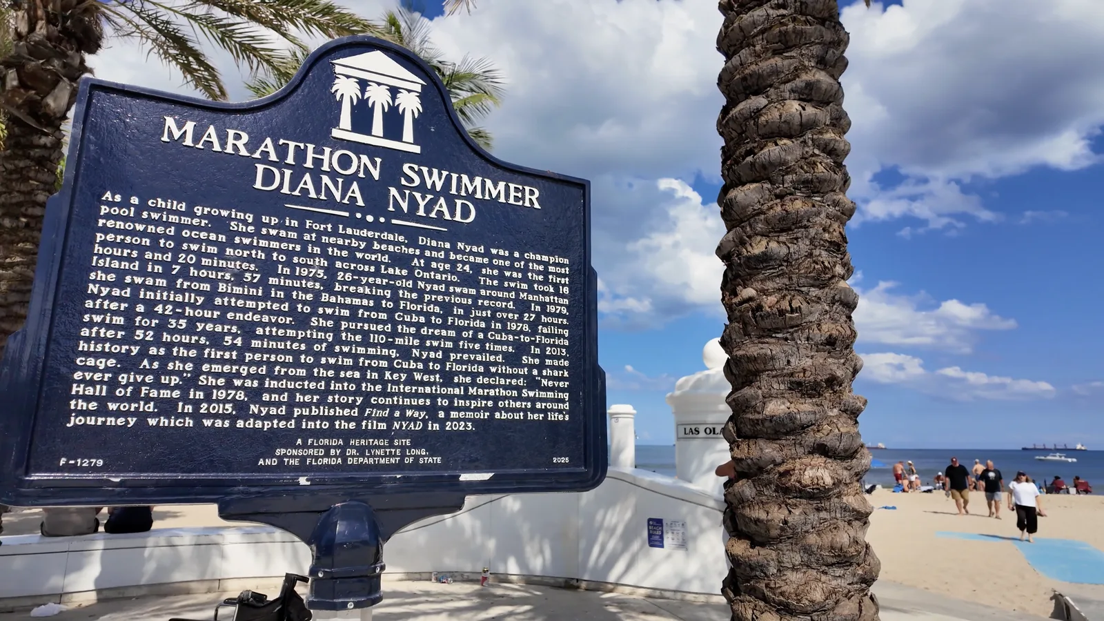 Placa de Diana Nyad y entorno del paseo — captura 1 del recorrido de Ricardo
