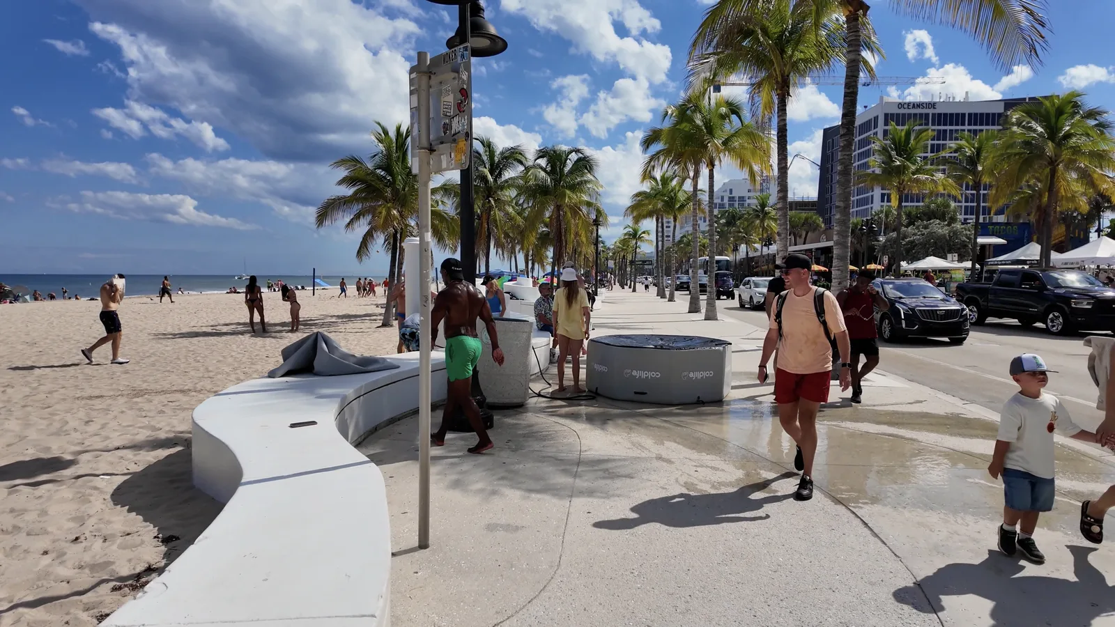Placa de Diana Nyad y entorno del paseo — captura 3 del recorrido de Ricardo
