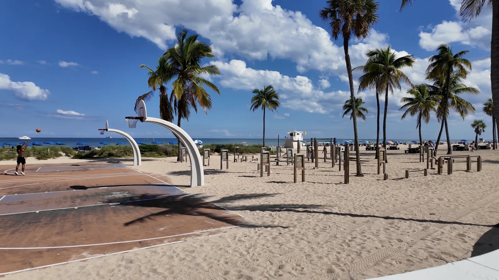 Canchas de baloncesto y zona deportiva de Beach Park — captura 3 del recorrido de Ricardo