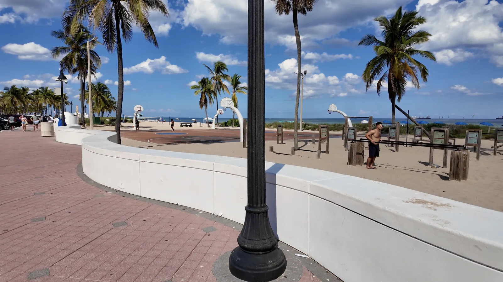 Canchas de baloncesto y zona deportiva de Beach Park — captura 5 del recorrido de Ricardo