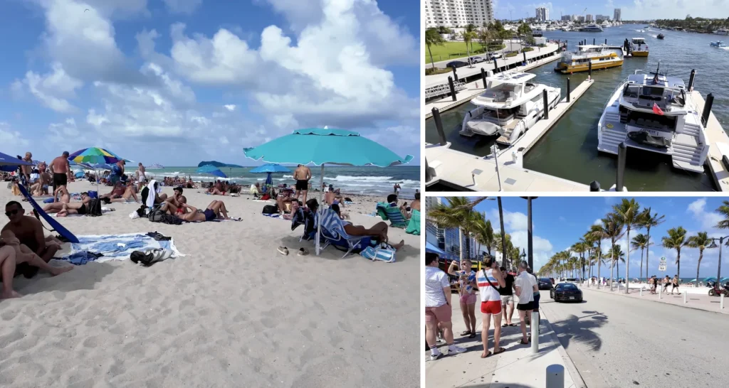 De Las Olas a Sebastian Beach a pie: canales, yates y playa en Fort Lauderdale