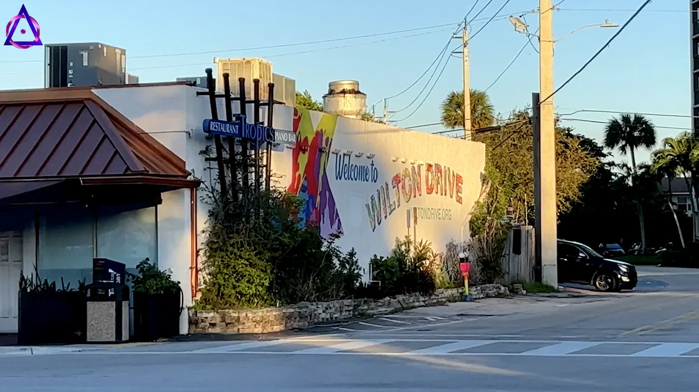 Comercios al inicio de Wilton Drive