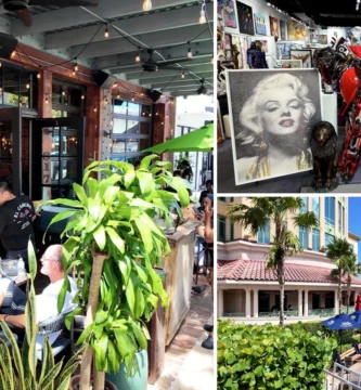 Terrazas de Las Olas Boulevard, arte pop y restaurantes junto al canal en Fort Lauderdale